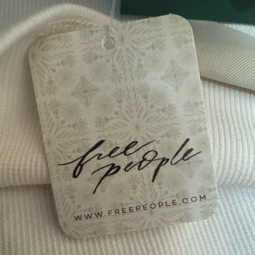FREE PEOPLE Sunday Market Rose Graphic Ribbed Tube Top - Picture 9 of 11